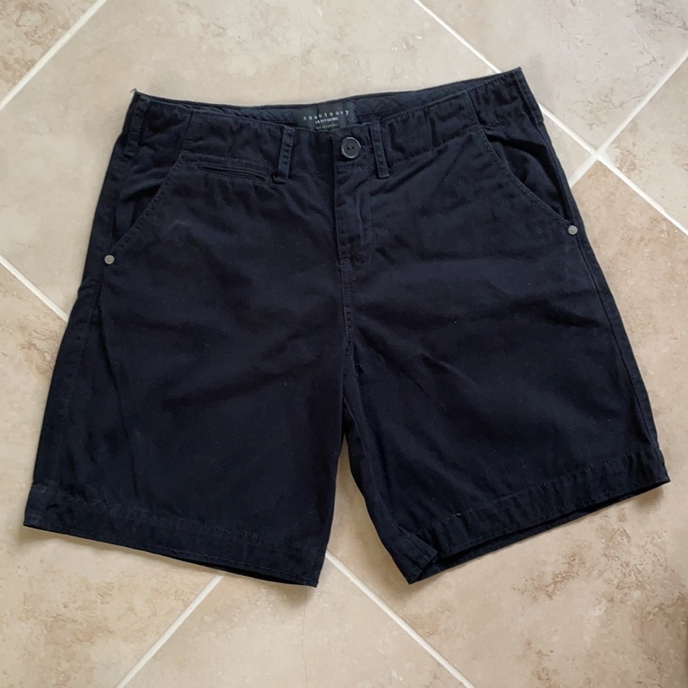 EUC SANCTUARY CLOTHING LA BLACK SHORTS 28 cotton